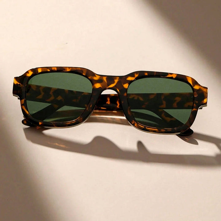 Women's Thick Rim Geometric Sunglasses for Stylish Protection