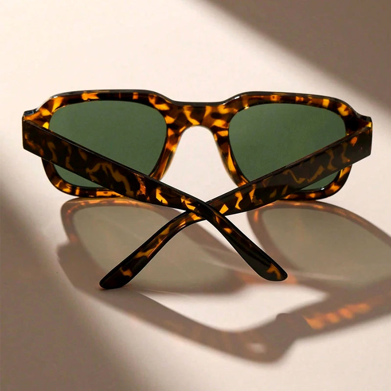 Women's Thick Rim Geometric Sunglasses for Stylish Protection