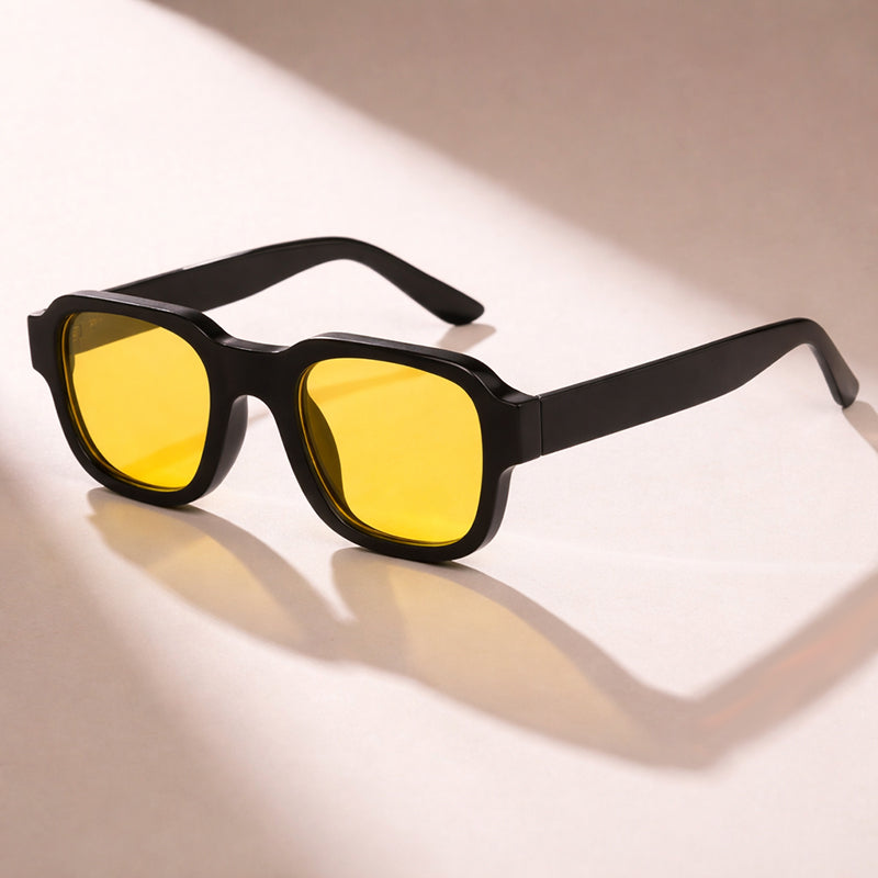 Women's Thick Rim Geometric Sunglasses for Stylish Protection