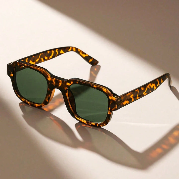 Women's Thick Rim Geometric Sunglasses for Stylish Protection