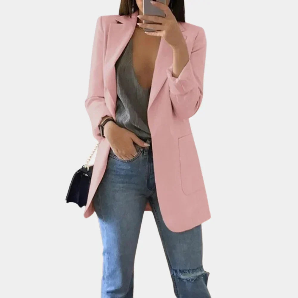Women's Long Slim Fit Blazer – Timeless Elegance with Modern Style