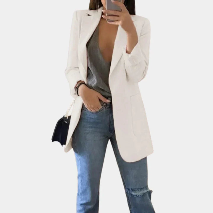 Women's Long Slim Fit Blazer – Timeless Elegance with Modern Style