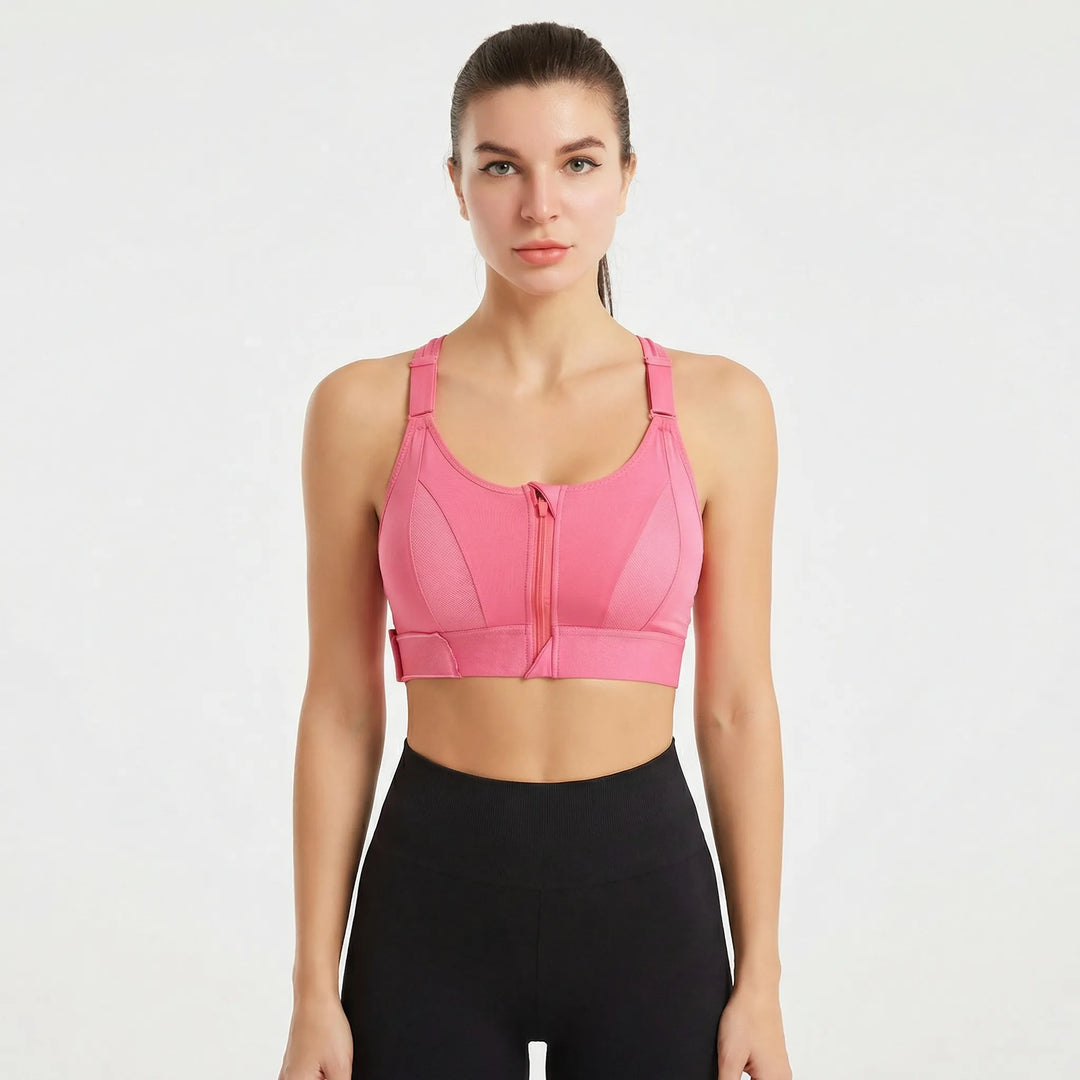 Minnie | Women's Front Zipper Sports Bra