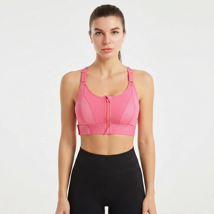 Minnie | Women's Front Zipper Sports Bra
