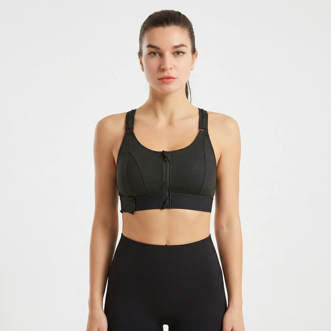 Minnie | Women's Front Zipper Sports Bra