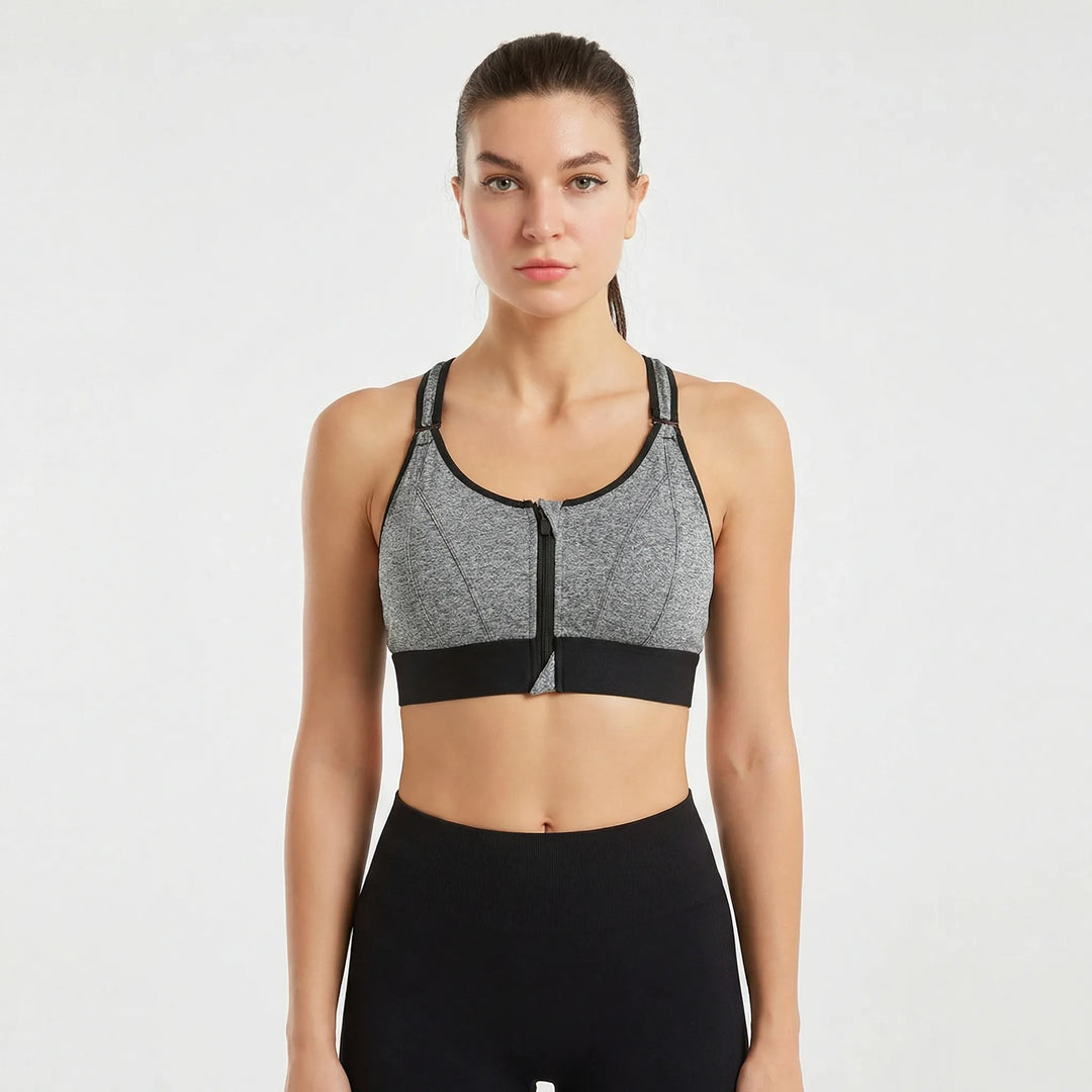 Minnie | Women's Front Zipper Sports Bra