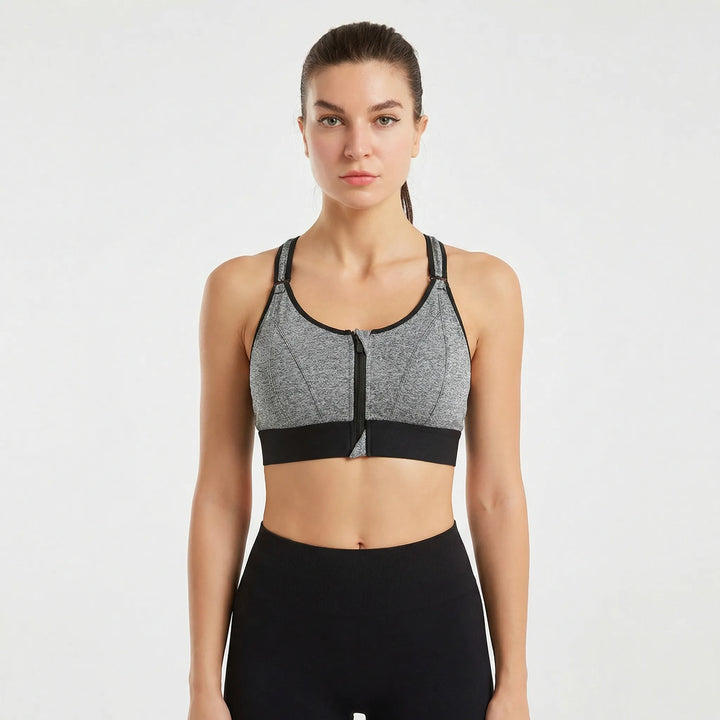 Minnie | Women's Front Zipper Sports Bra
