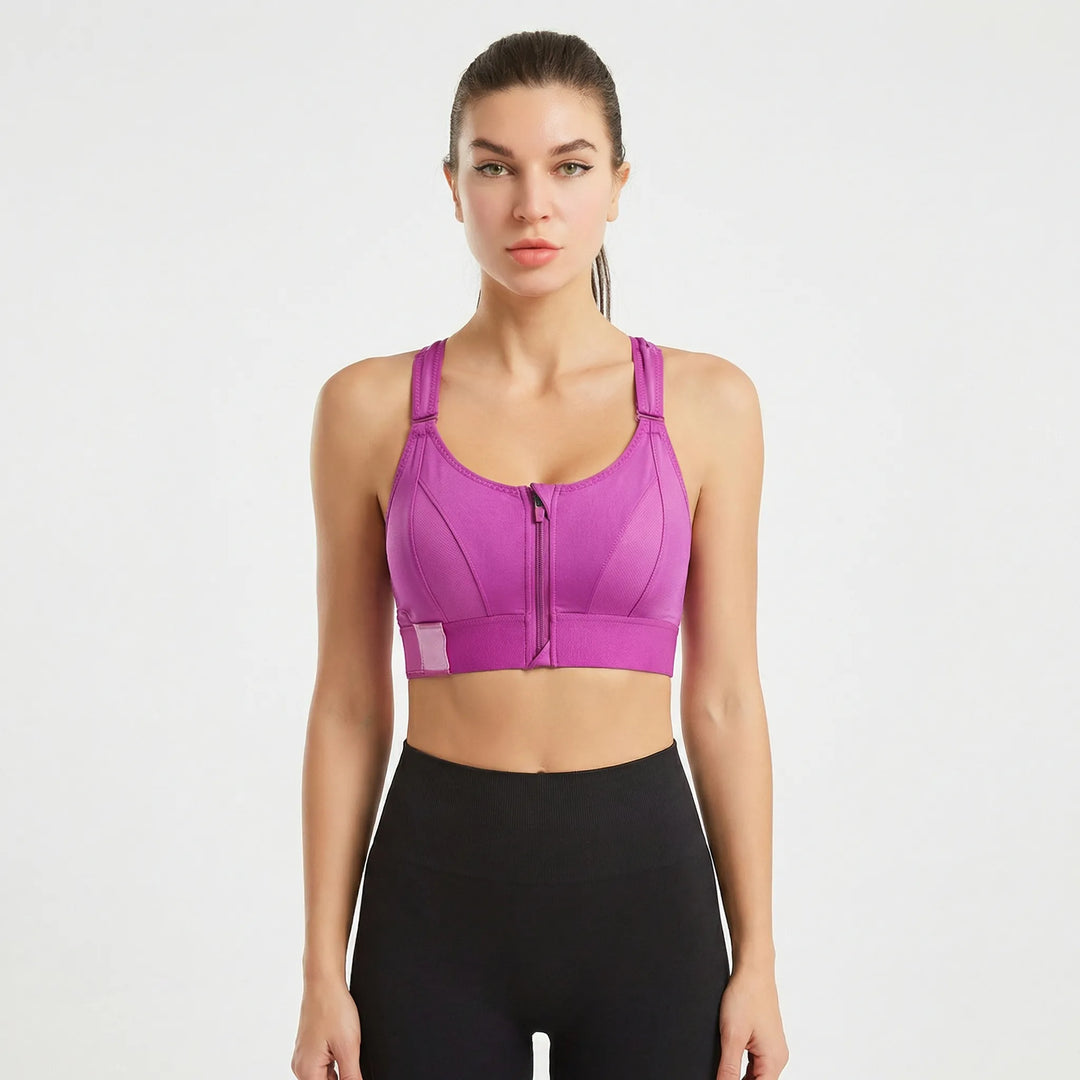 Minnie | Women's Front Zipper Sports Bra