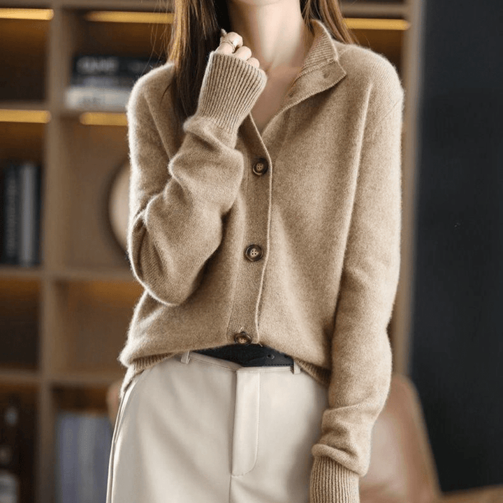 Women's Premium Cashmere Relaxed Fit Winter Cardigan