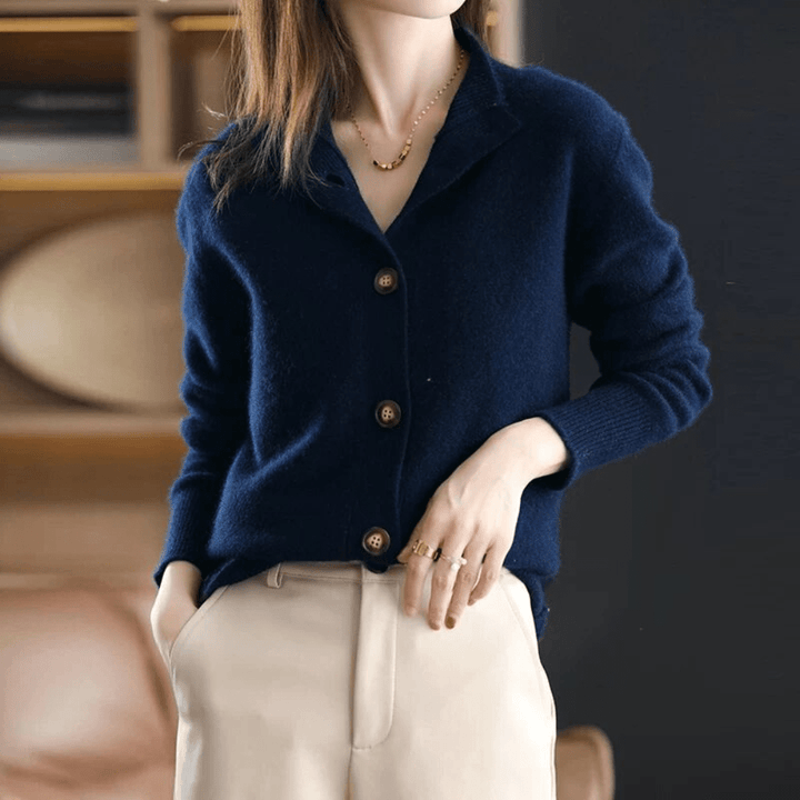 Women's Premium Cashmere Relaxed Fit Winter Cardigan