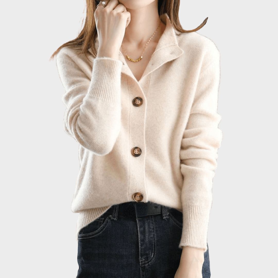 Women's Premium Cashmere Relaxed Fit Winter Cardigan