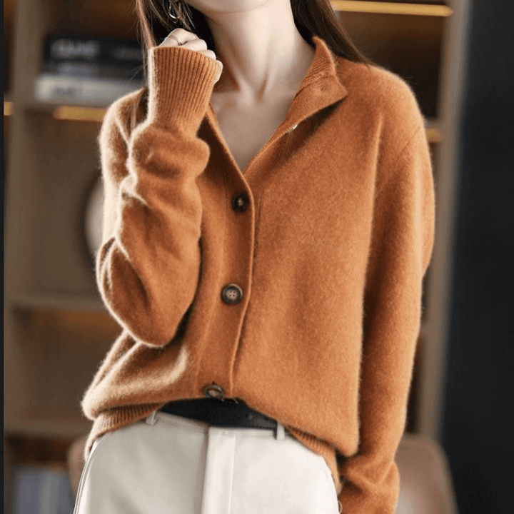 Women's Premium Cashmere Relaxed Fit Winter Cardigan