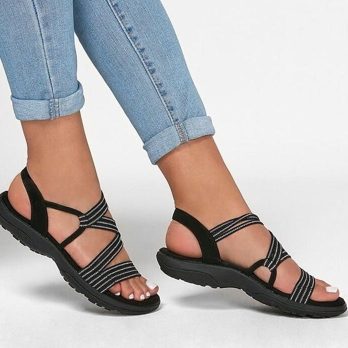 Elizabeth | Women's Supportive Strappy Flat Sandal