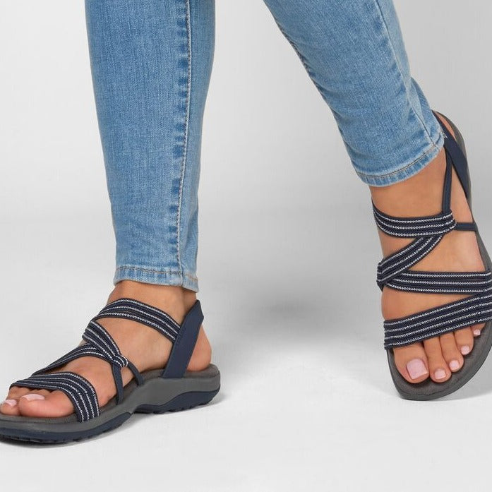 Elizabeth | Women's Supportive Strappy Flat Sandal