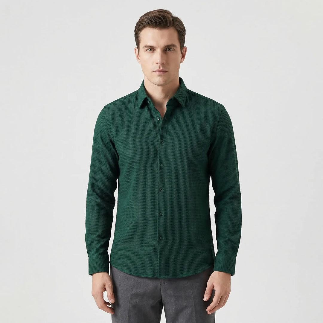 Ralph | Men's Textured Long-Sleeved Button-Up Shirt