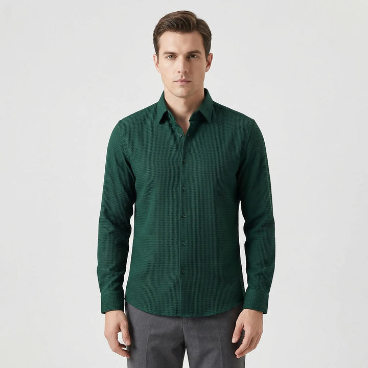 Ralph | Men's Textured Long-Sleeved Button-Up Shirt