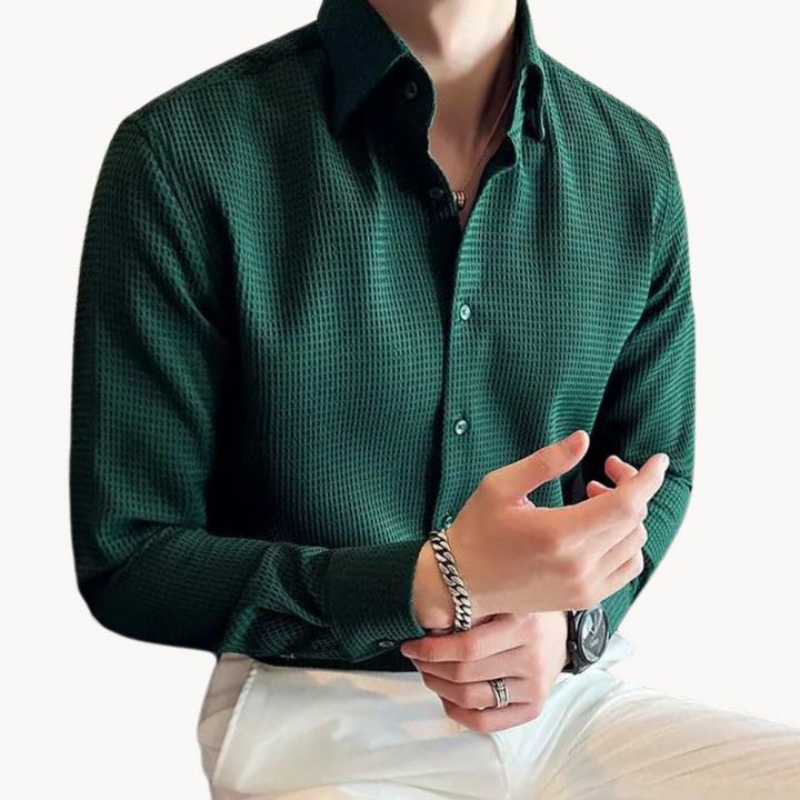 Ralph | Men's Textured Long-Sleeved Button-Up Shirt