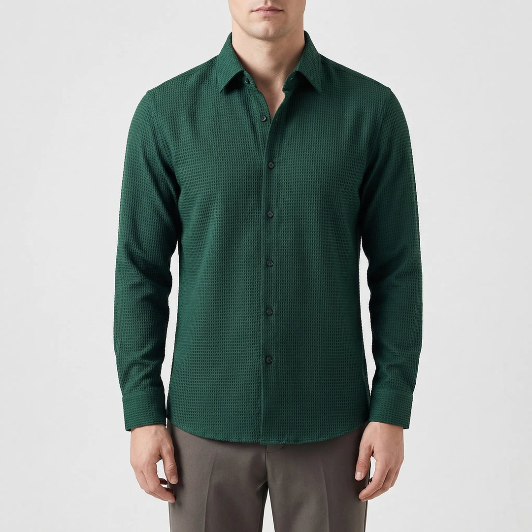 Ralph | Men's Textured Long-Sleeved Button-Up Shirt