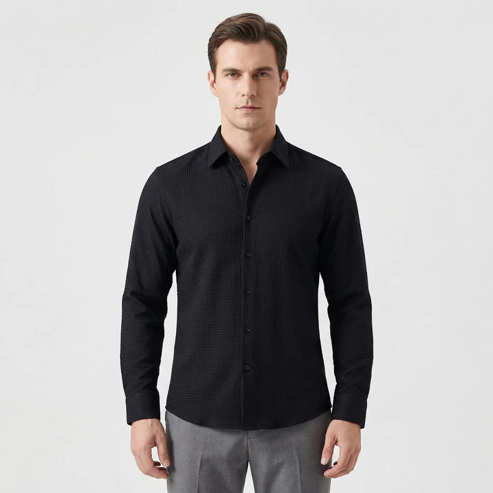 Ralph | Men's Textured Long-Sleeved Button-Up Shirt
