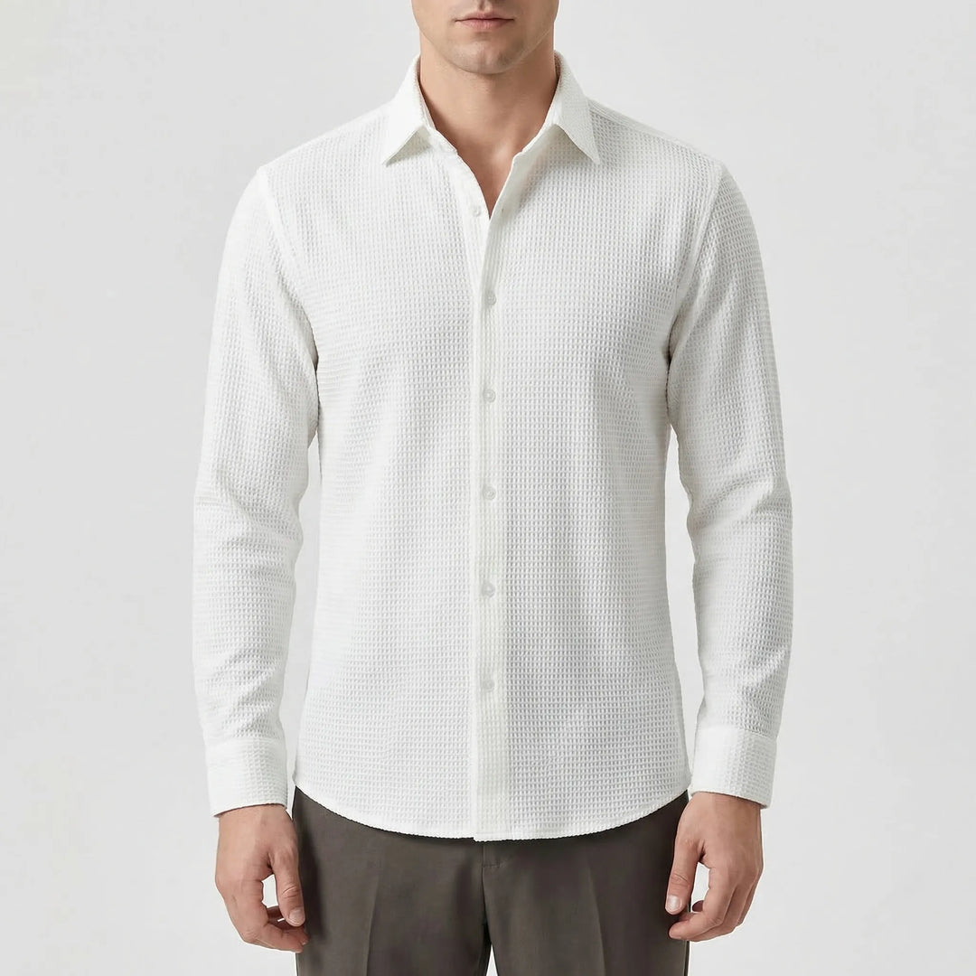 Ralph | Men's Textured Long-Sleeved Button-Up Shirt