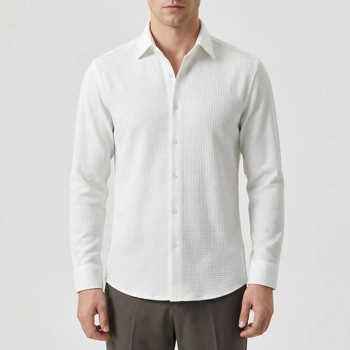 Ralph | Men's Textured Long-Sleeved Button-Up Shirt