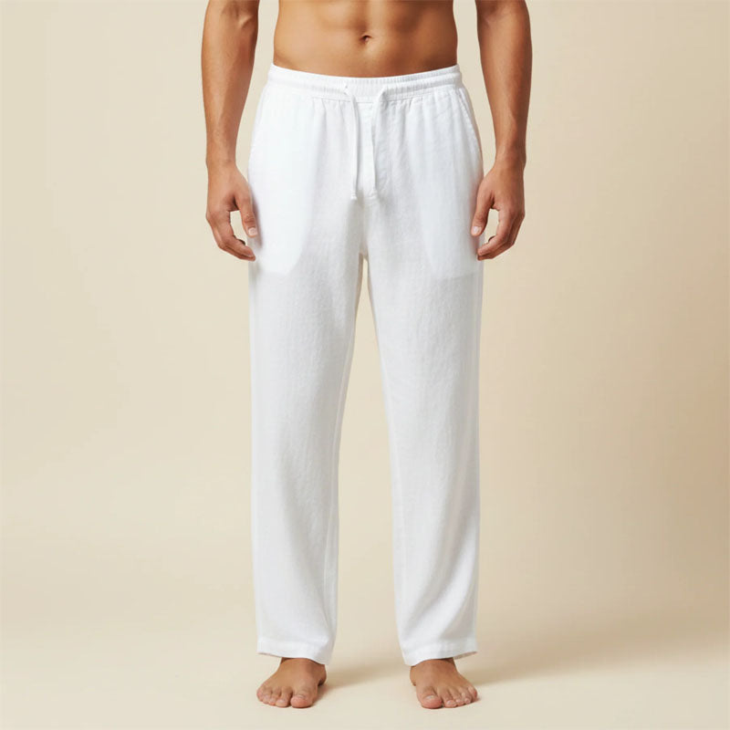 Tobias | Men's Relaxed Linen Drawstring Trousers