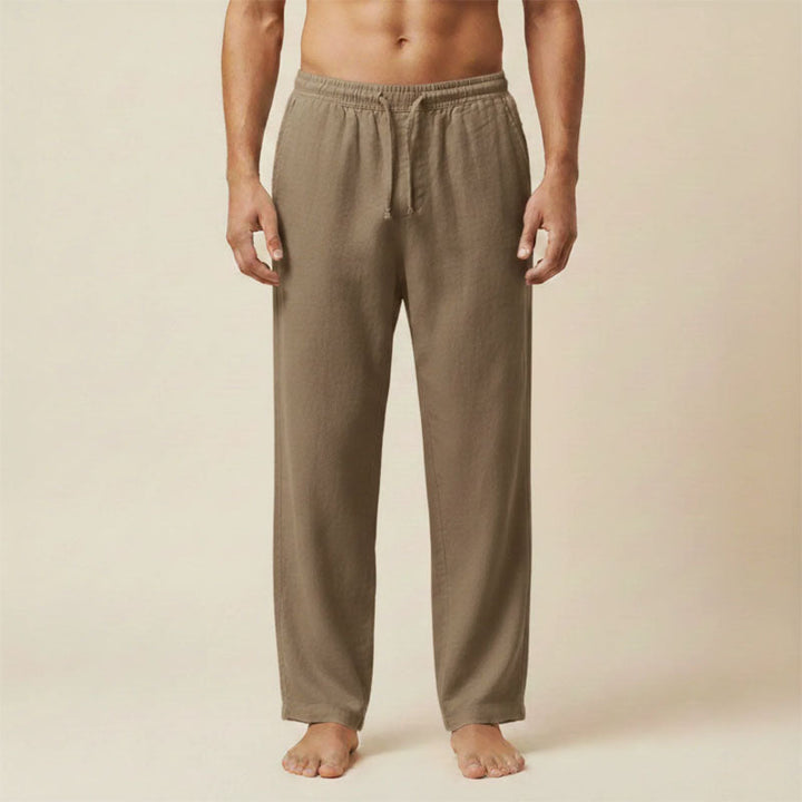 Tobias | Men's Relaxed Linen Drawstring Trousers