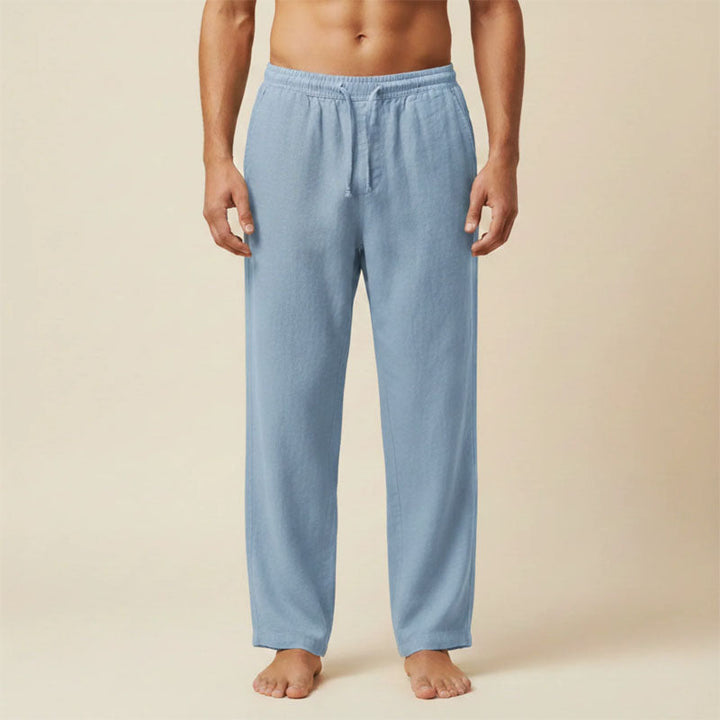 Tobias | Men's Relaxed Linen Drawstring Trousers