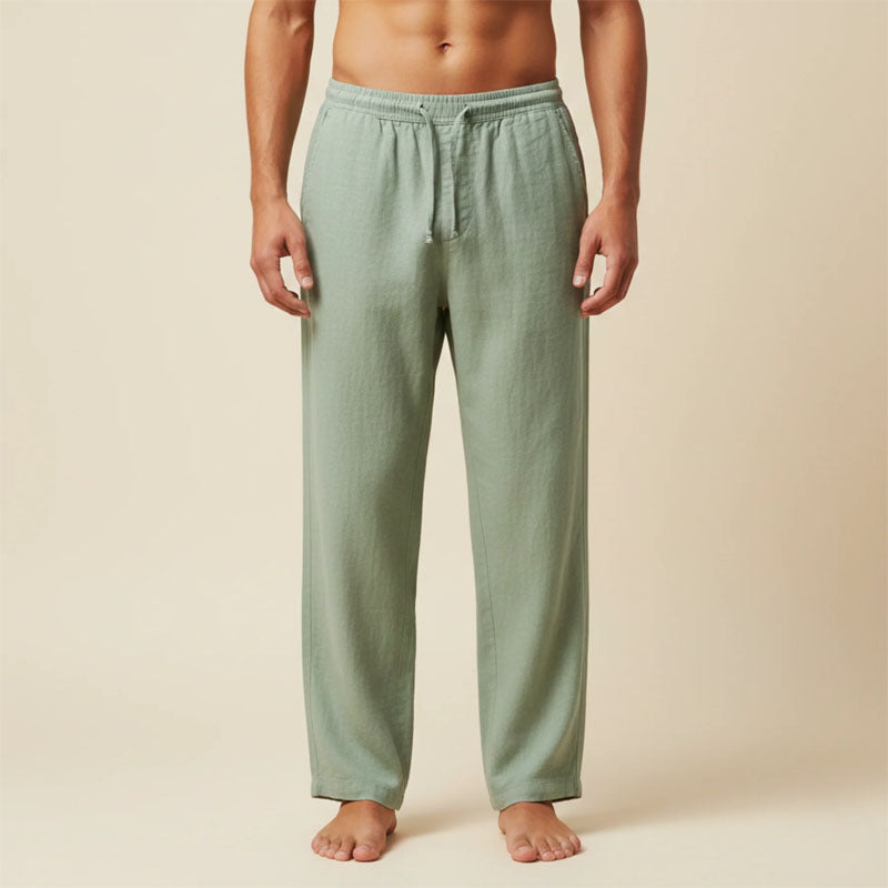 Tobias | Men's Relaxed Linen Drawstring Trousers