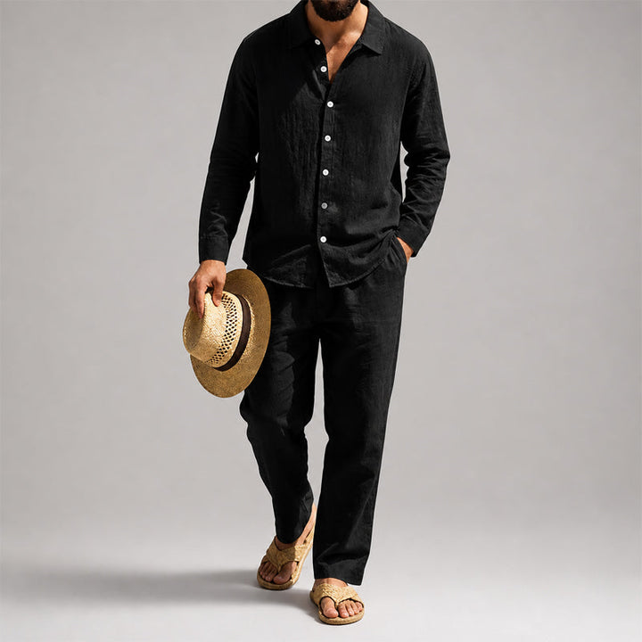 Travis | Men's Lightweight Comfort Fit Shirt and Pants Combo