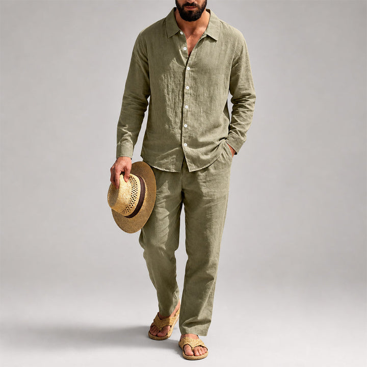 Travis | Men's Lightweight Comfort Fit Shirt and Pants Combo