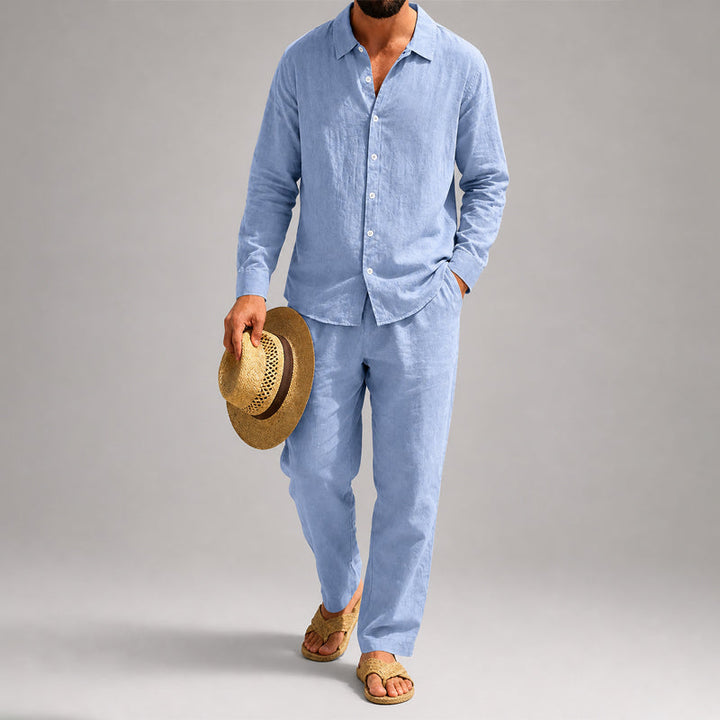 Travis | Men's Lightweight Comfort Fit Shirt and Pants Combo