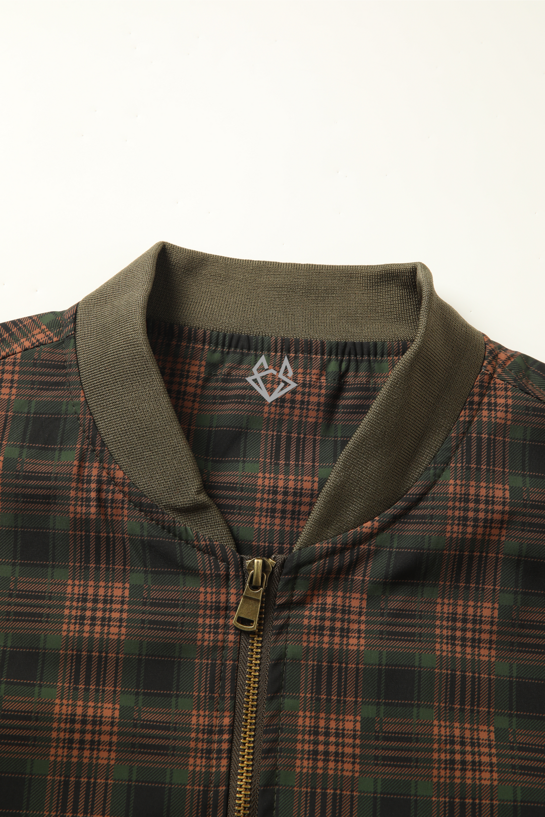 Men's Plaid Bomber Jacket