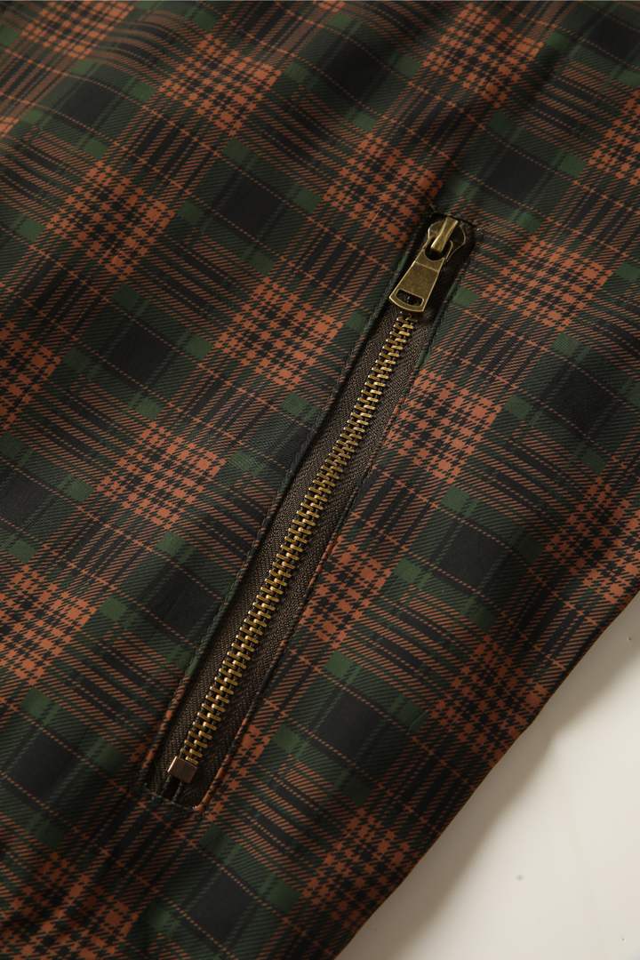 Men's Plaid Bomber Jacket