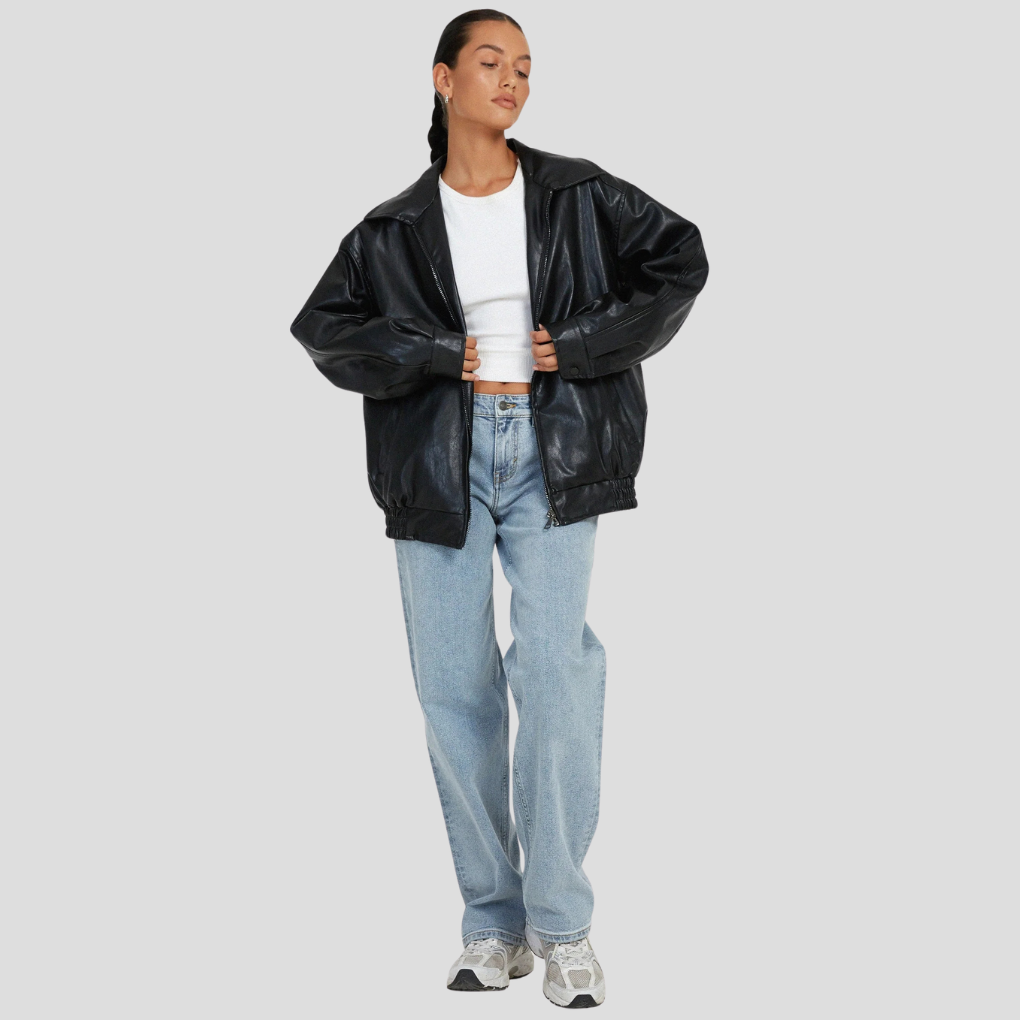 Women's Relaxed Loose Jacket – Stylish Layering with an Edge