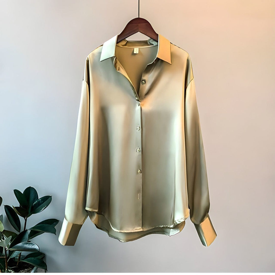 Angelica | Women's Versatile Satin-Finish Top