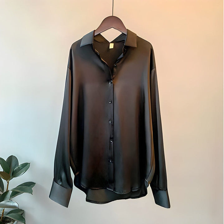 Angelica | Women's Versatile Satin-Finish Top