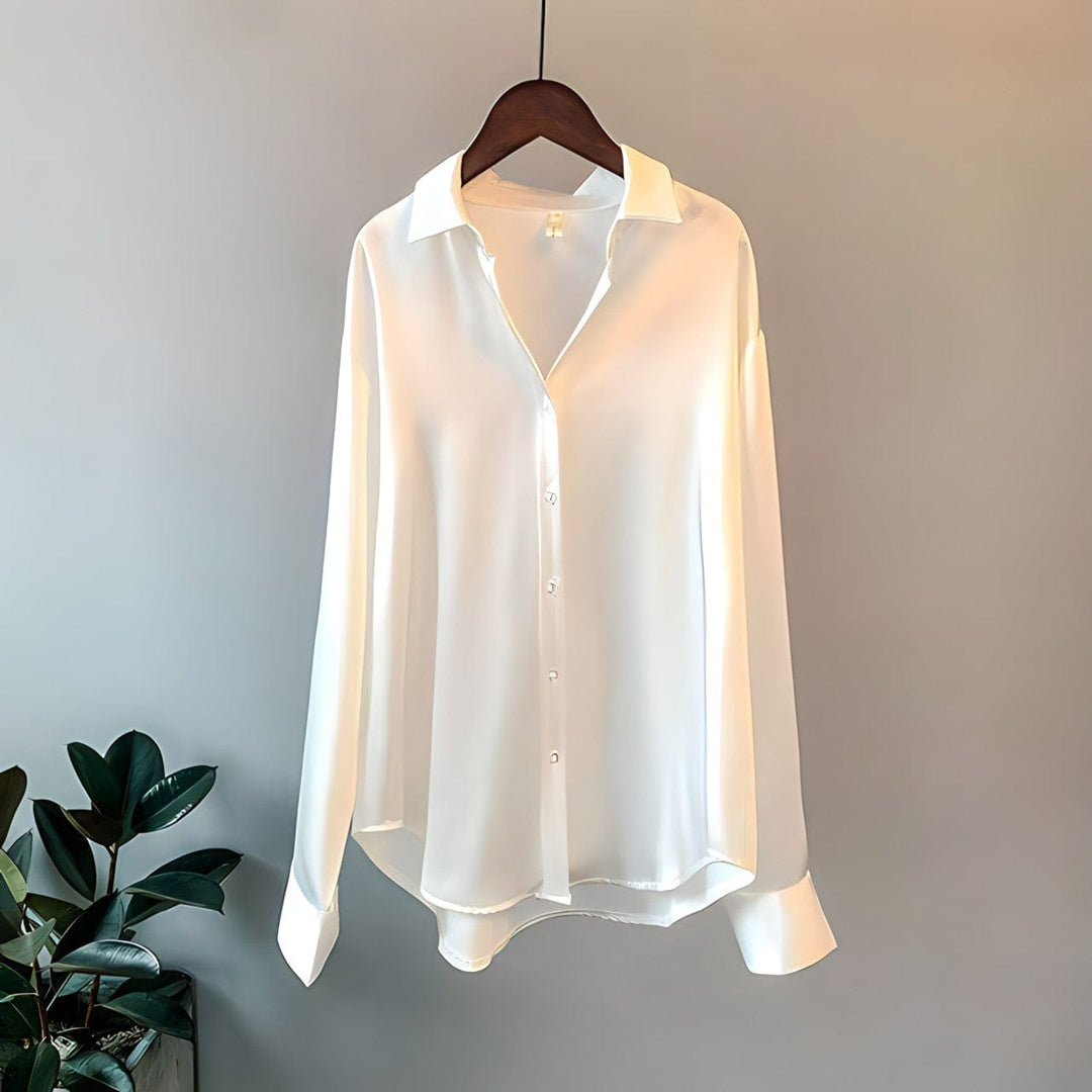 Angelica | Women's Versatile Satin-Finish Top