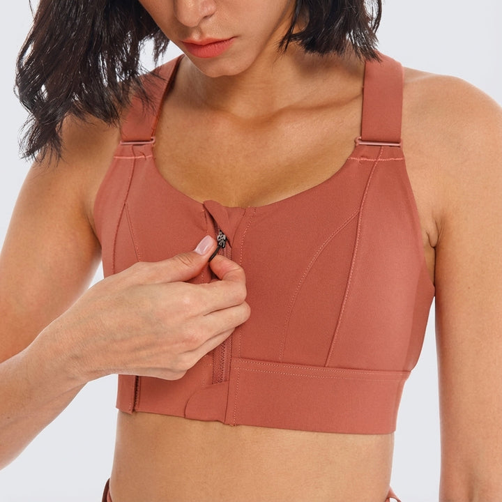 Phoebe | Women's Adjustable Sports Bra with Zip Closure