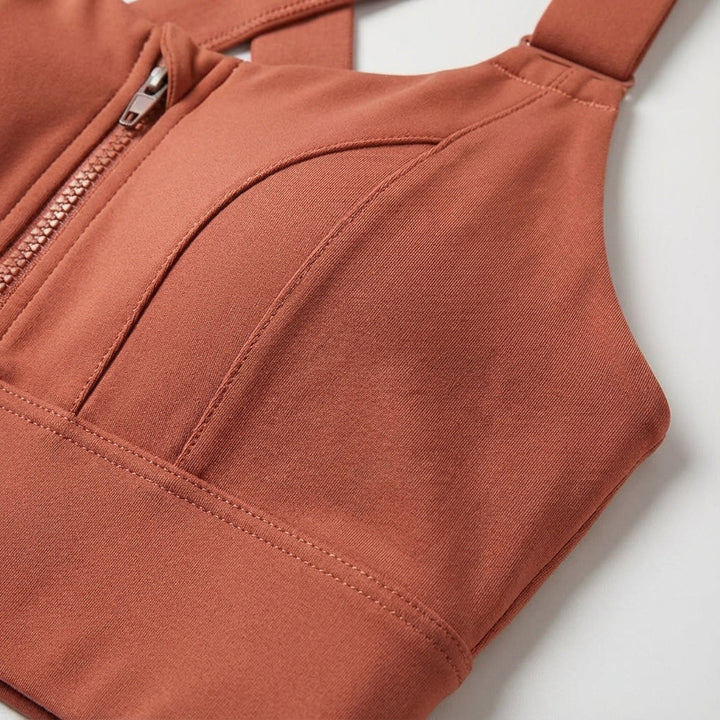 Phoebe | Women's Adjustable Sports Bra with Zip Closure