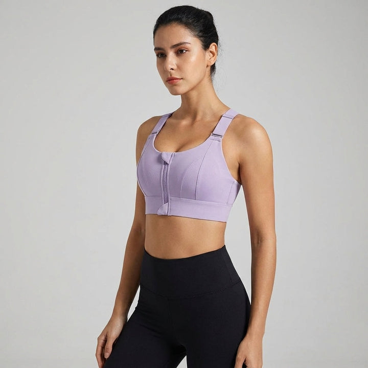 Phoebe | Women's Adjustable Sports Bra with Zip Closure