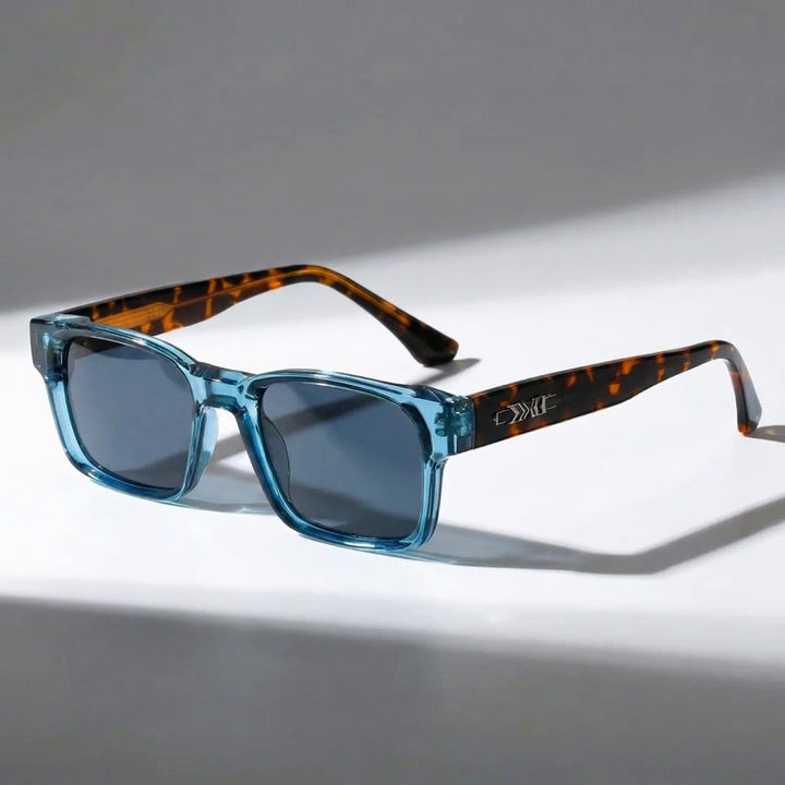 Men's Retro Rectangle Frame Sunglasses