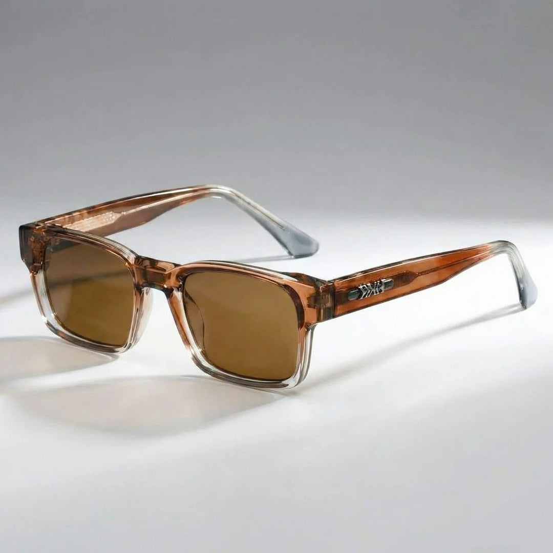 Men's Retro Rectangle Frame Sunglasses