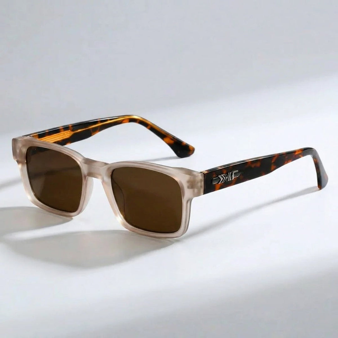 Men's Retro Rectangle Frame Sunglasses