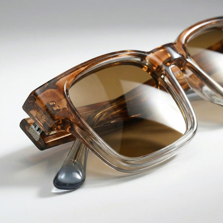 Men's Retro Rectangle Frame Sunglasses