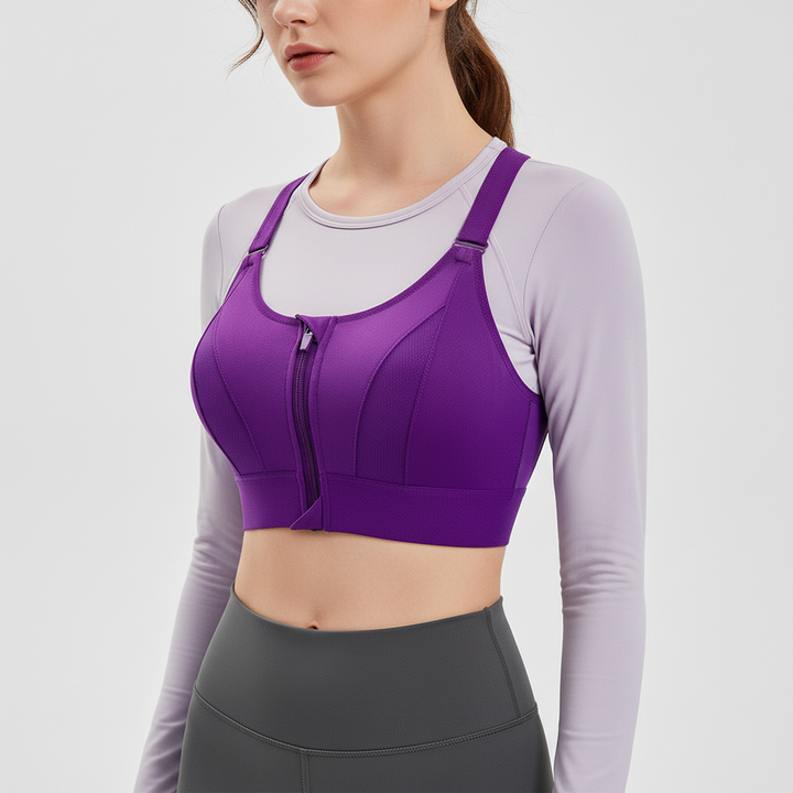 Front-Zip Sports Bra | Women's PowerFlex Sports Bra