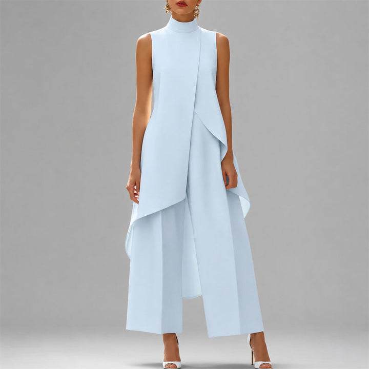 Wanda | Women's Asymmetrical Overlay Two-Piece Outfit