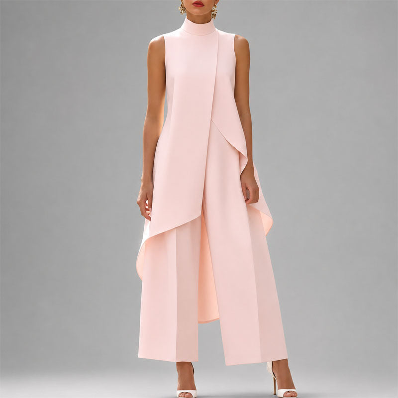 Wanda | Women's Asymmetrical Overlay Two-Piece Outfit