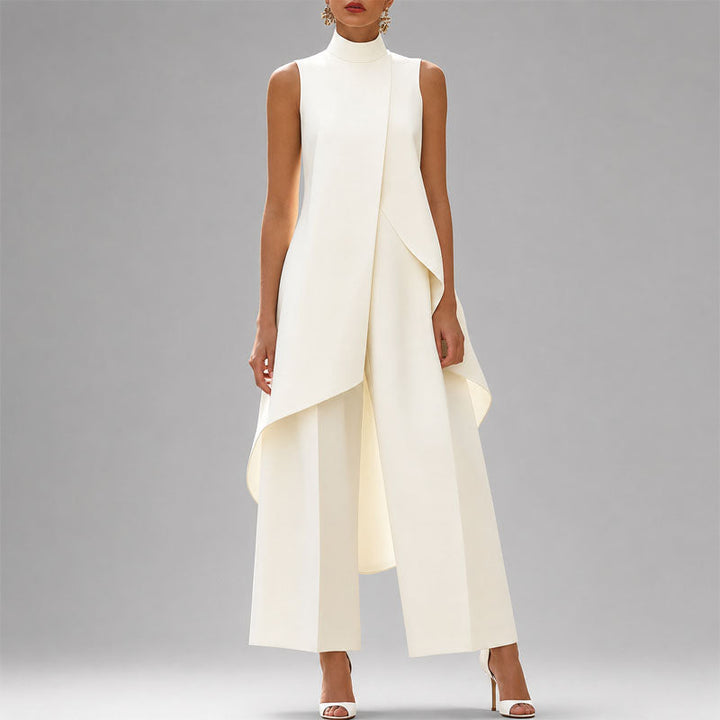 Wanda | Women's Asymmetrical Overlay Two-Piece Outfit