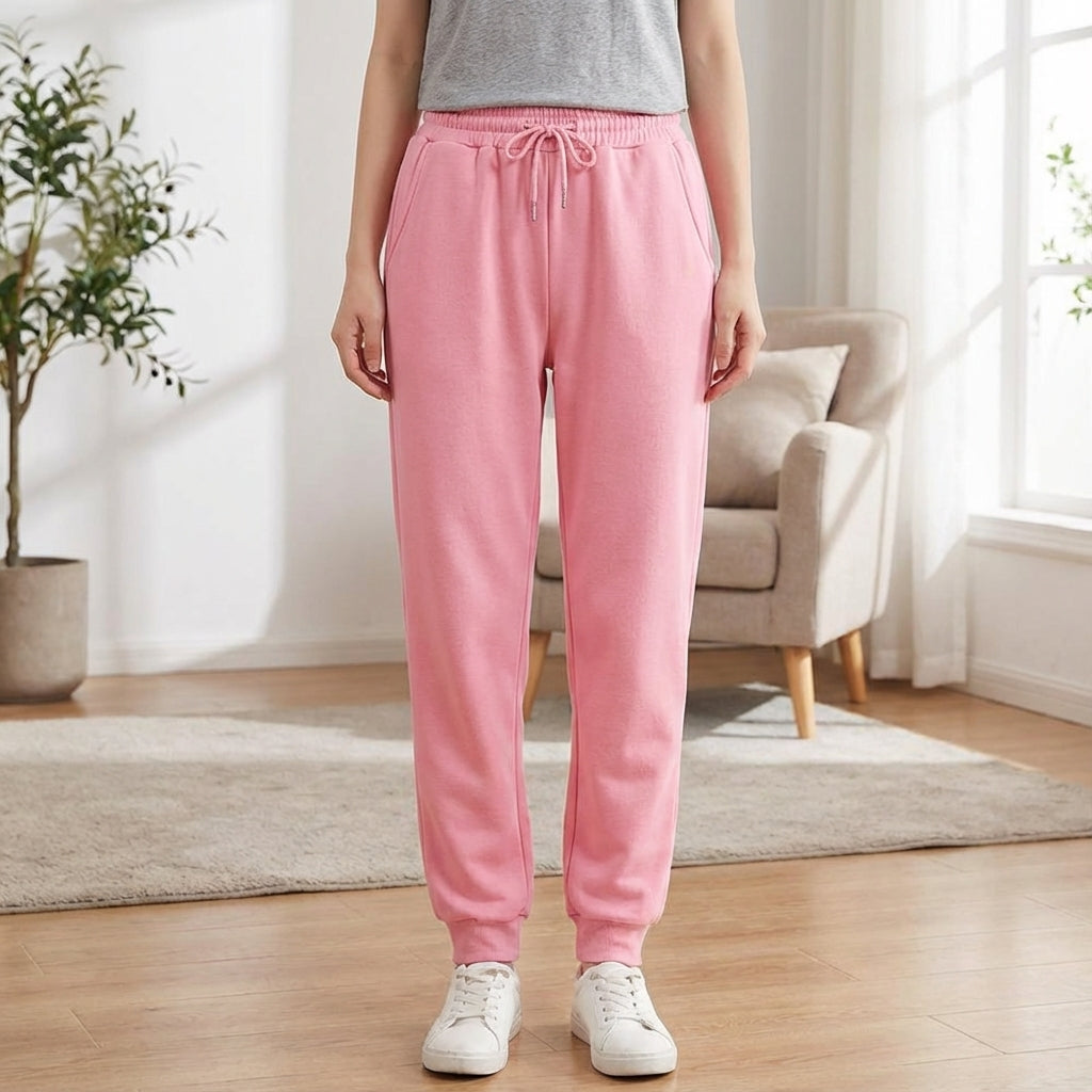 Women's Soft Drawstring Side Pocket Sweatpants